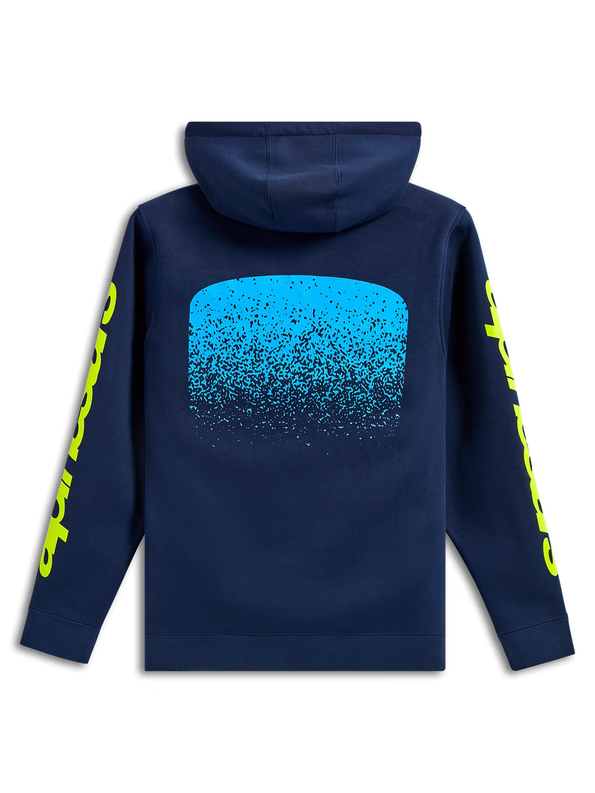 Alpinestars m. pulover OBSESSED s kapuco Modra/Rumena L