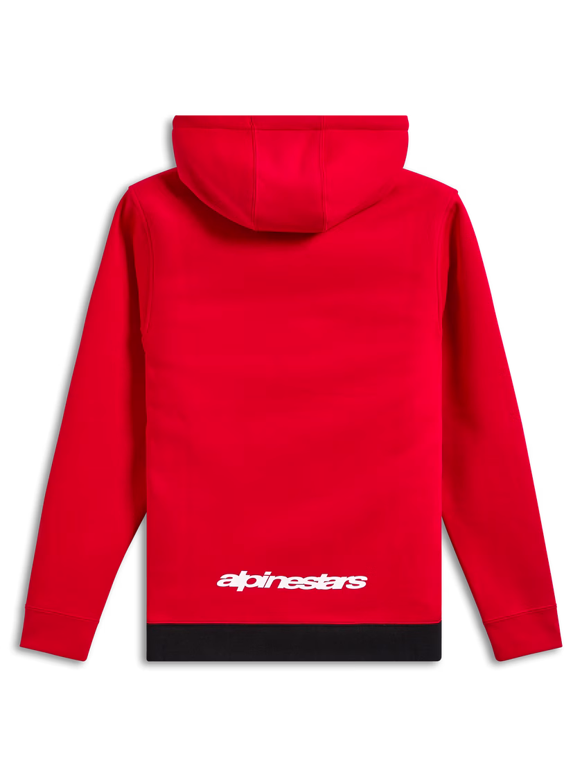 Alpinestars m. pulover PARALLEL s kapuco Rdeča/Črna/Bela XL