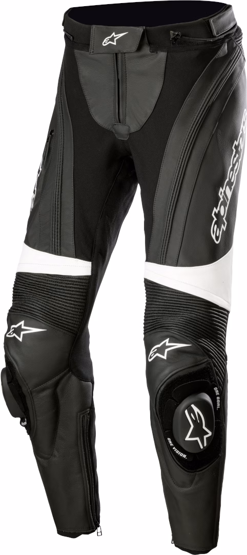 Alpinestars ž. usnjene motoristične hlače MISSILE V3 Črna/Bela 40