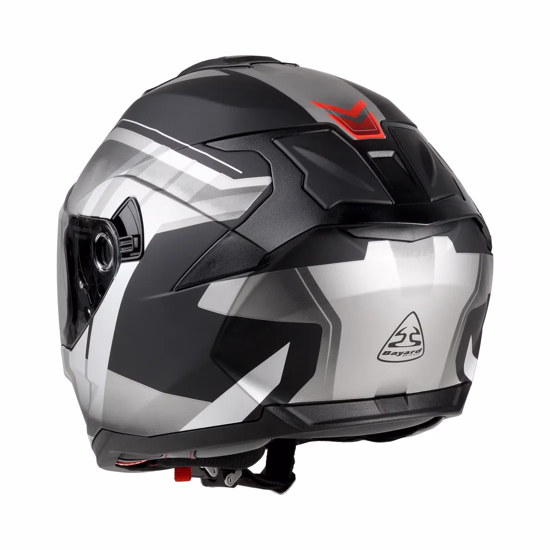Bayard integralna motoristična čelada SP-71 S VORTEX Črna/Srebrna XL