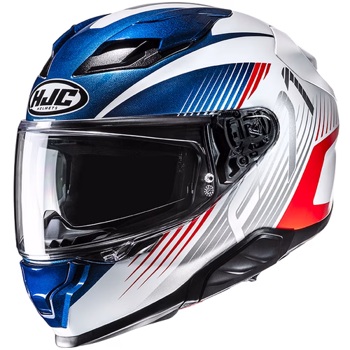 HJC integralna motoristična čelada F71 CATOS MC21 Bela/Modra/Rdeča S