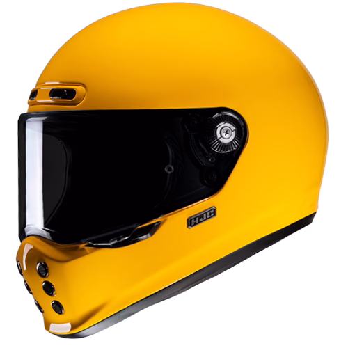 HJC integralna motoristična čelada V10 SOLID Rumena XS