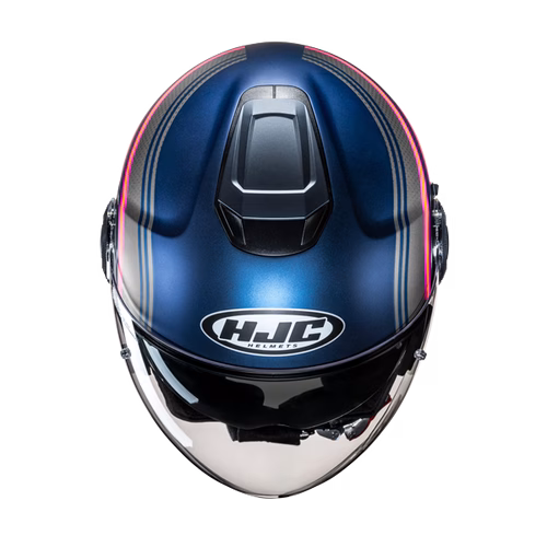 HJC jet motoristična čelada i40N LINIA MC28SF Modra/Siva/Roza/Rumena XS