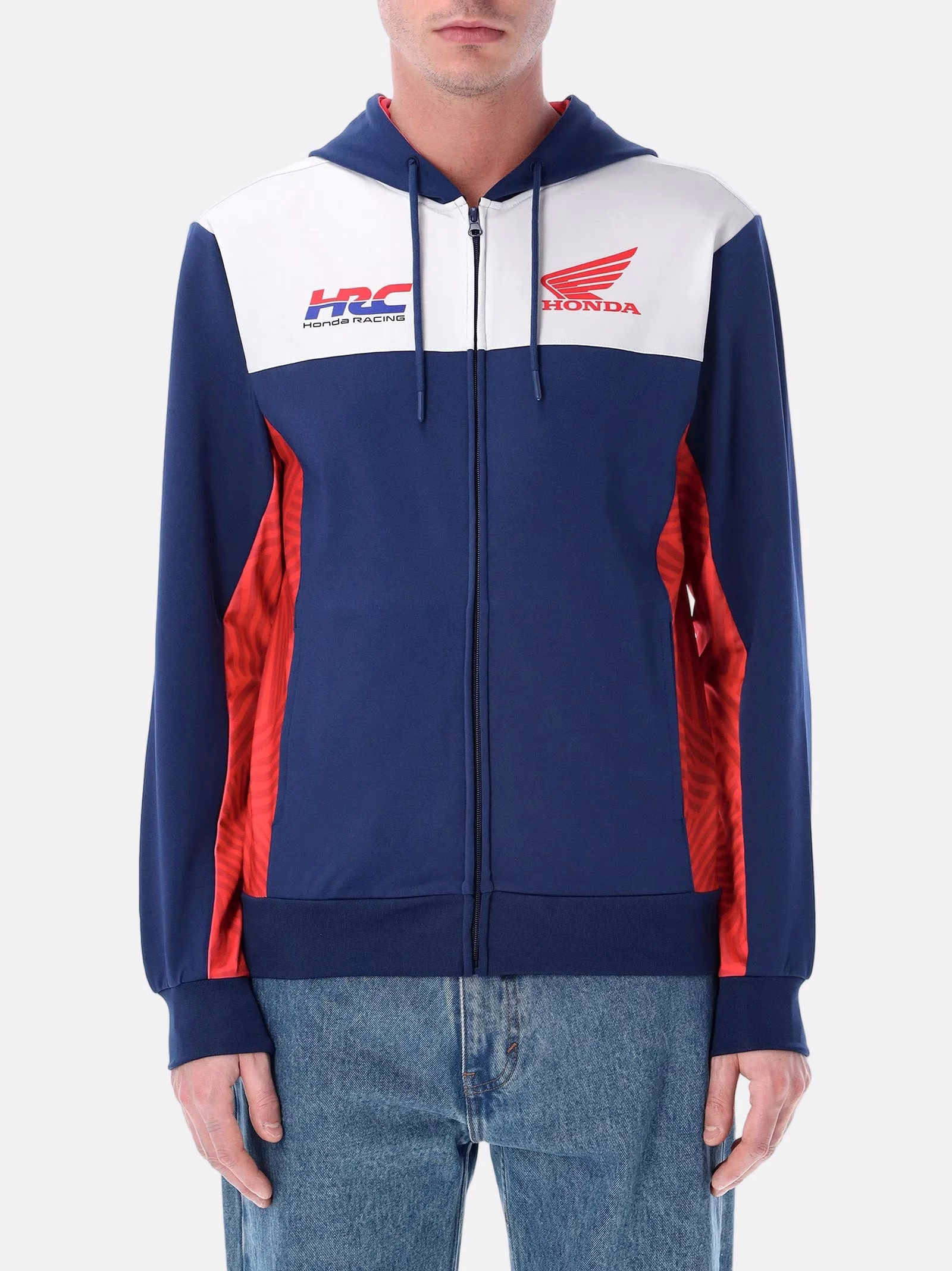 Honda m. HRC jopa STRIPED Modra/Bela/Rdeča M