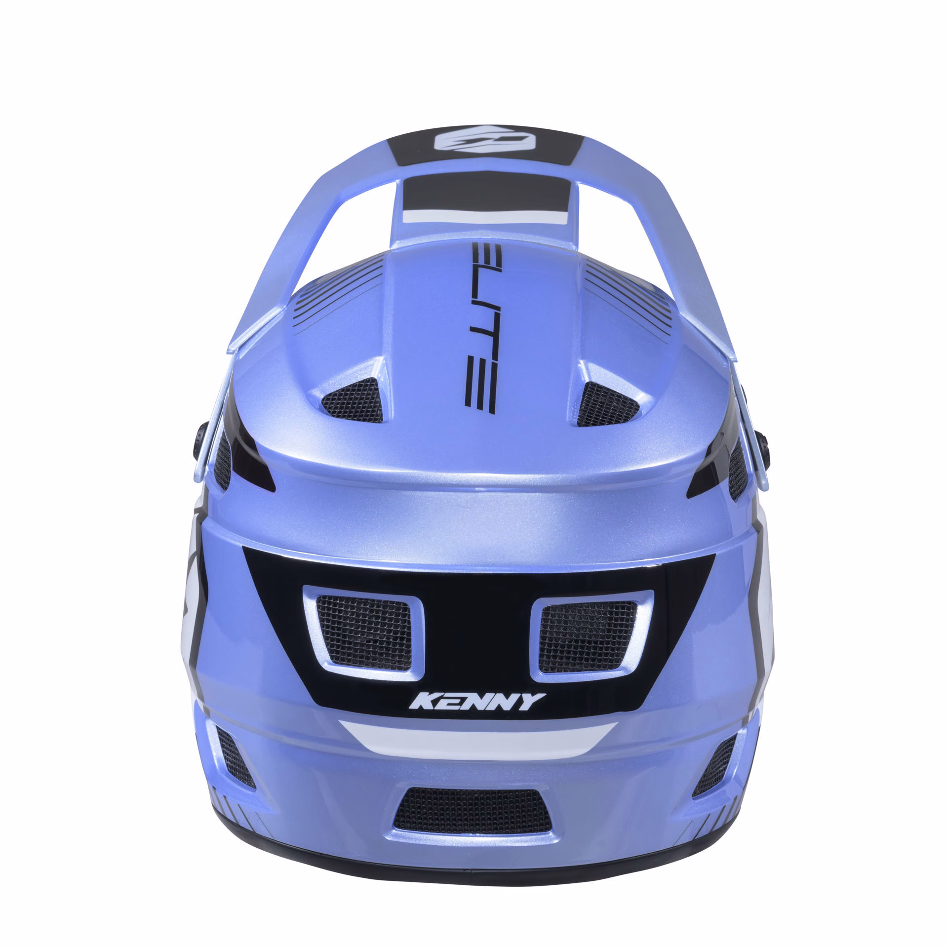 KENNY crossover motoristična čelada MX ELITE Modra/Črna/Srebrna XL