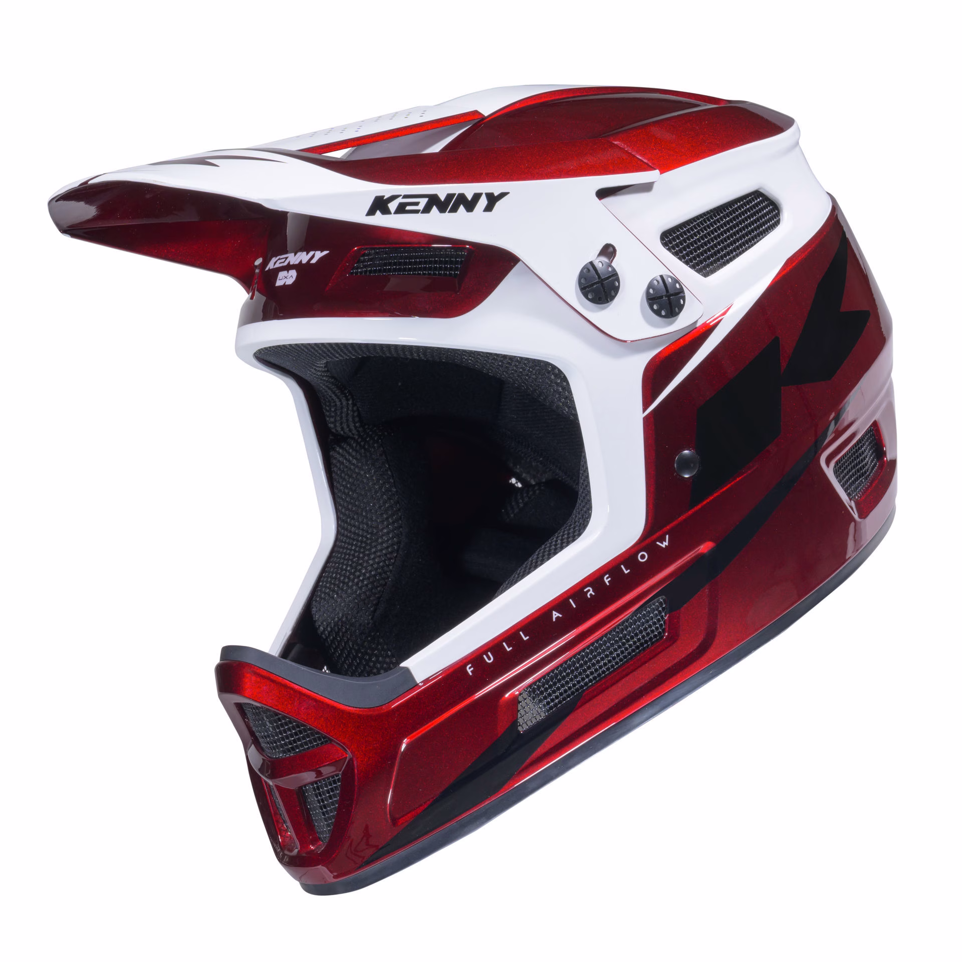 KENNY crossover motoristična čelada MX GRAPHIC ELITE Rdeča/Bela/Črna L
