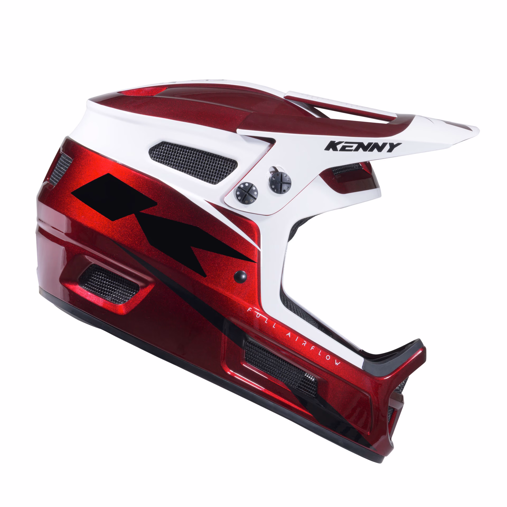 KENNY crossover motoristična čelada MX GRAPHIC ELITE Rdeča/Bela/Črna L