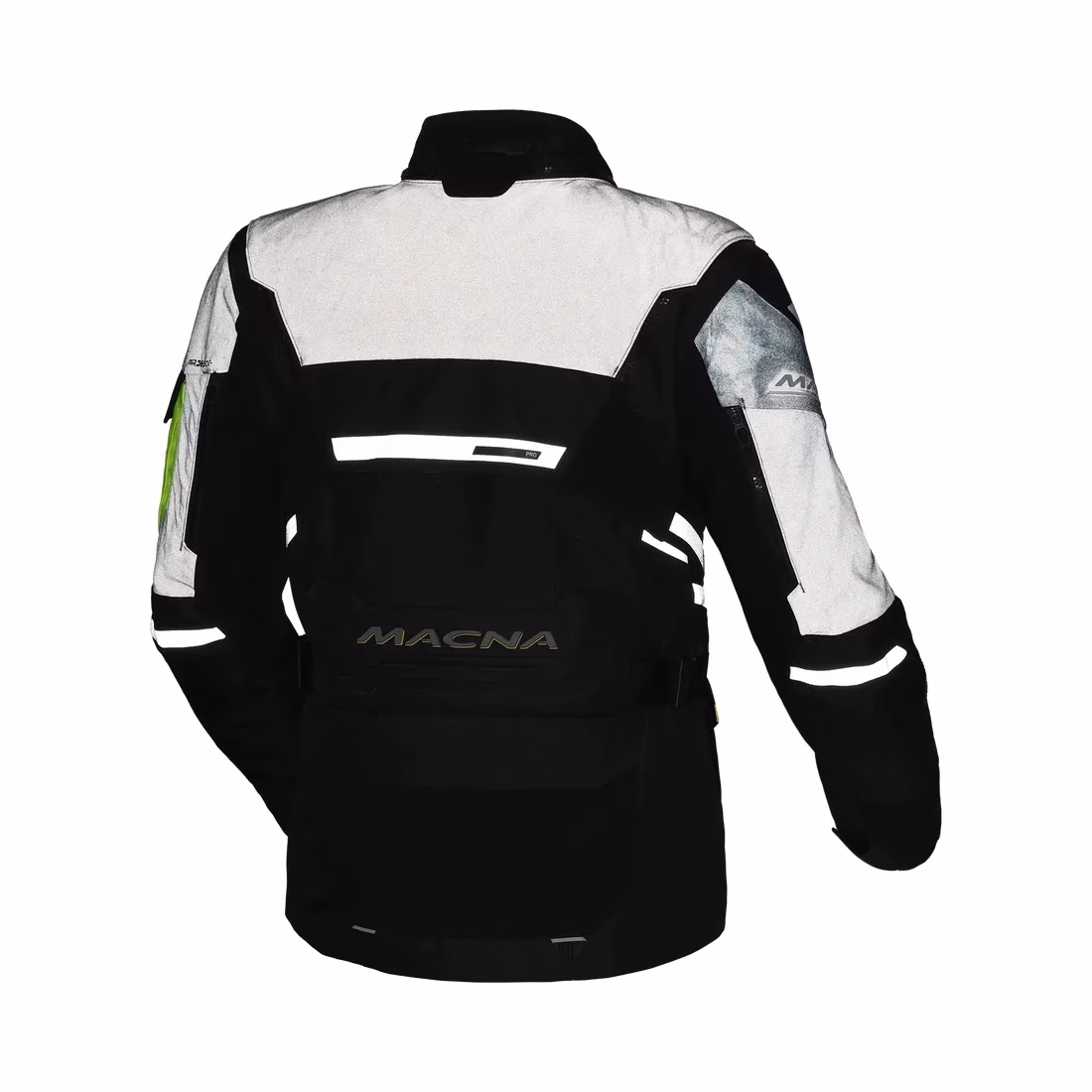 Macna m. motoristična jakna FLEXODUS WP Confold In&Out - NightEye Črna/Rumena 3XL
