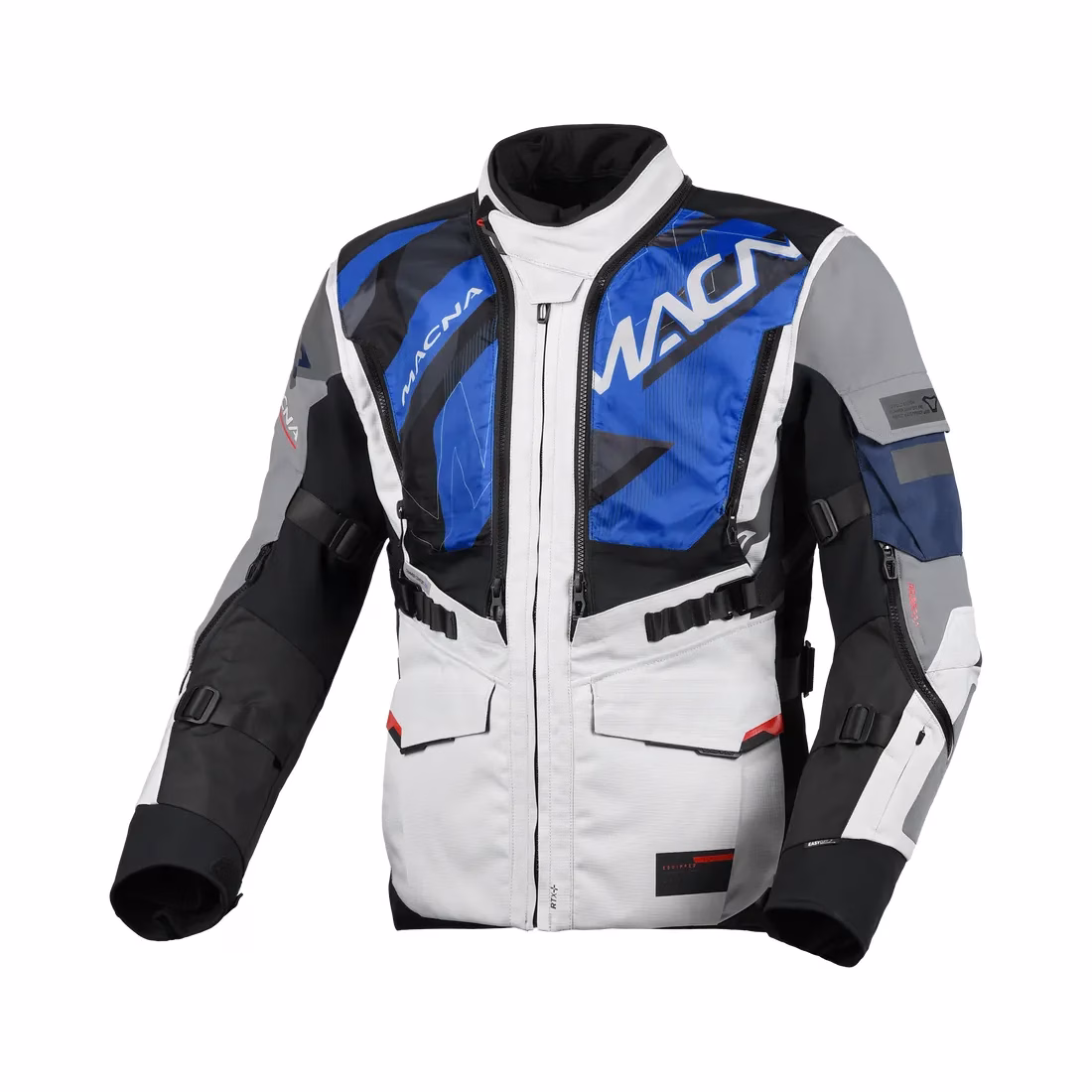 Macna m. motoristična jakna FLEXODUS WP Confold In&Out Siva/Črna 5XL