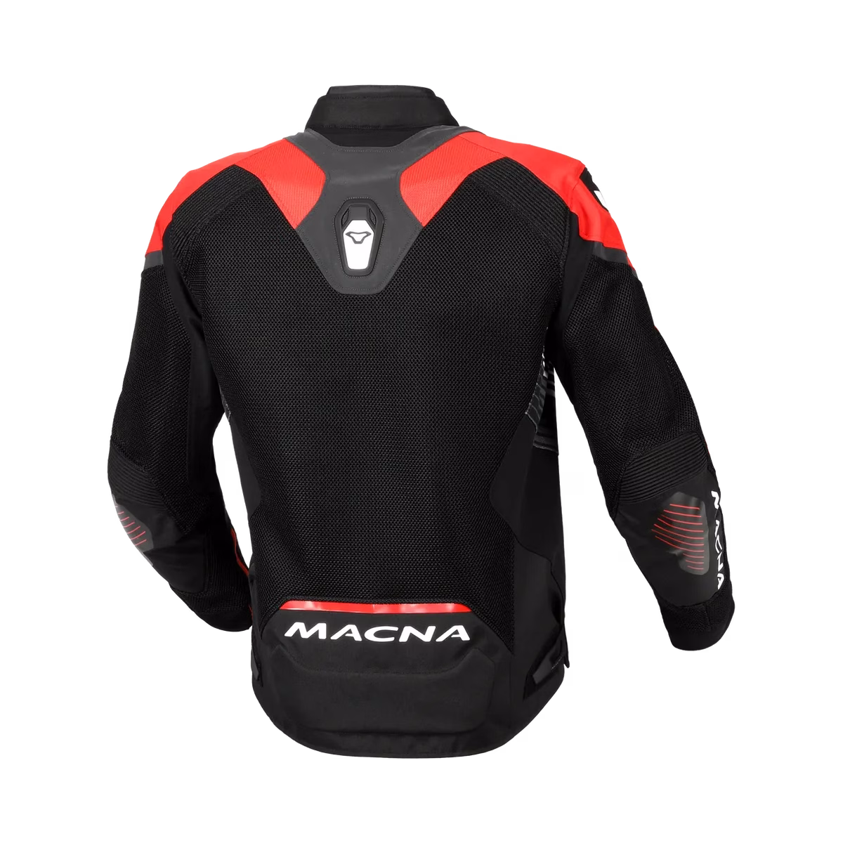 Macna m. motoristična jakna NOVIC Air Raintex NightEye Črna/Rdeča M
