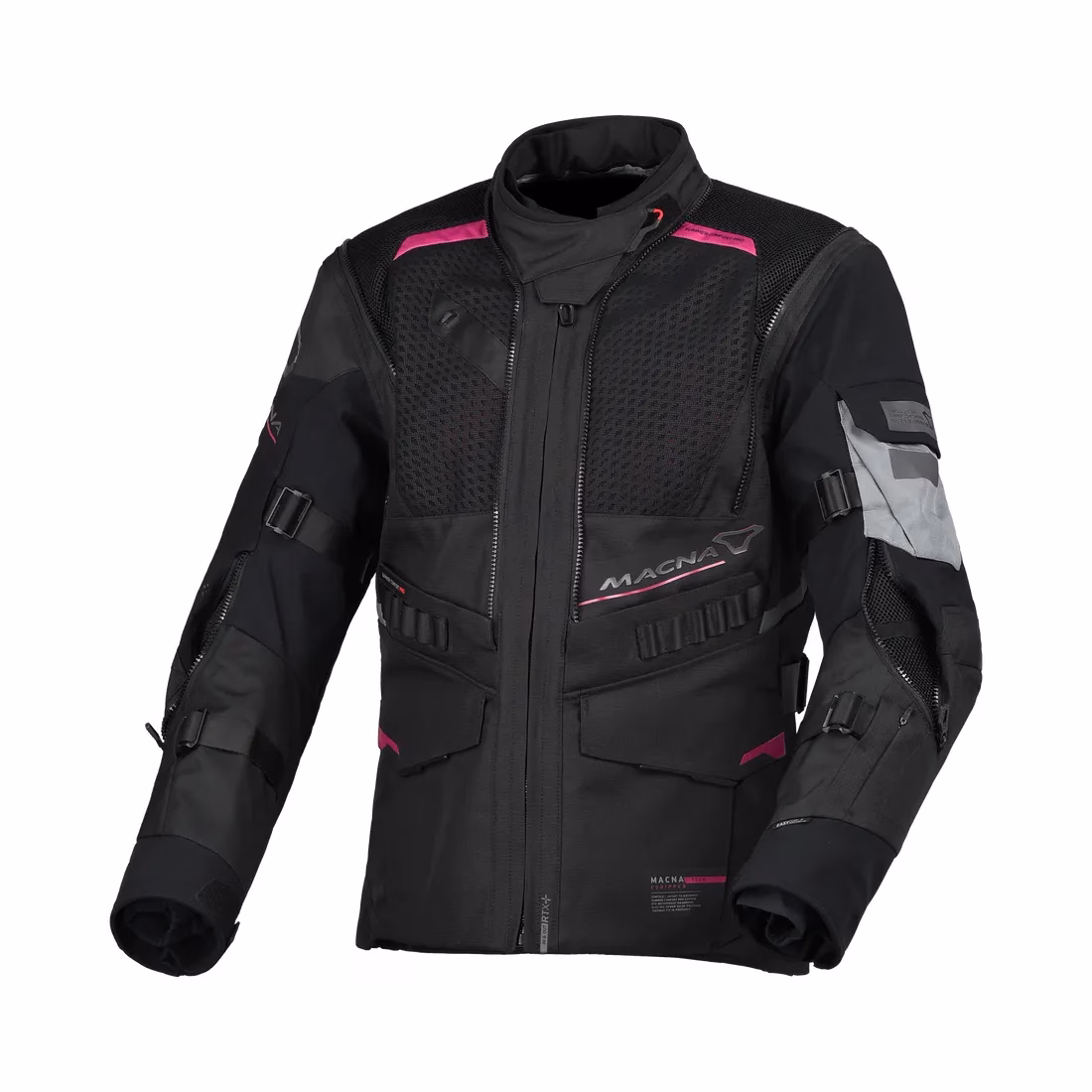 Macna ž. motoristična jakna FLEXODUS WP Confold In &Out Črna 2XL