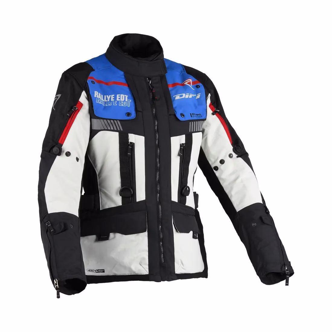 DIFI ž. motoristična jakna SIERA NEVADA 4 AeroTex Črna/Bela/Modra/Rdeča L