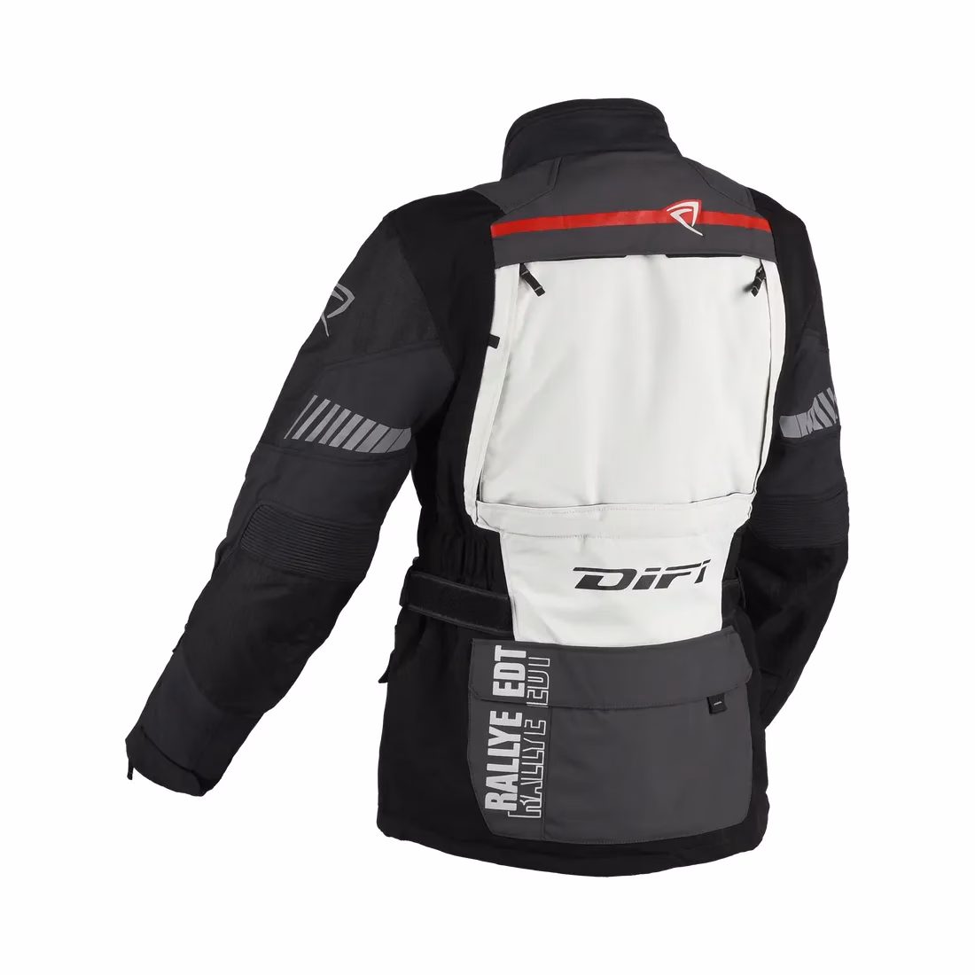 DIFI ž. motoristična jakna SIERA NEVADA 4 AeroTex Črna/Bela/Siva/Rdeča L