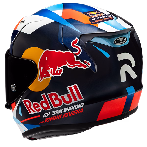 HJC integralna motoristična čelada RPHA 12 RED BULL Misano GP 2 MC21 Modra/Bela/Rdeča/Rumena/Črna M