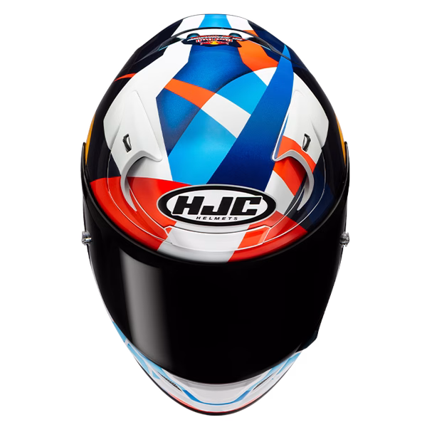 HJC integralna motoristična čelada RPHA 12 RED BULL Misano GP 2 MC21 Modra/Bela/Rdeča/Rumena/Črna S