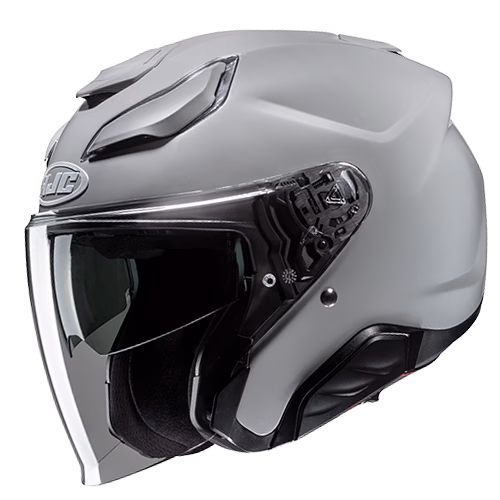 HJC jet motoristična čelada F31 SOLID Siva Mat M