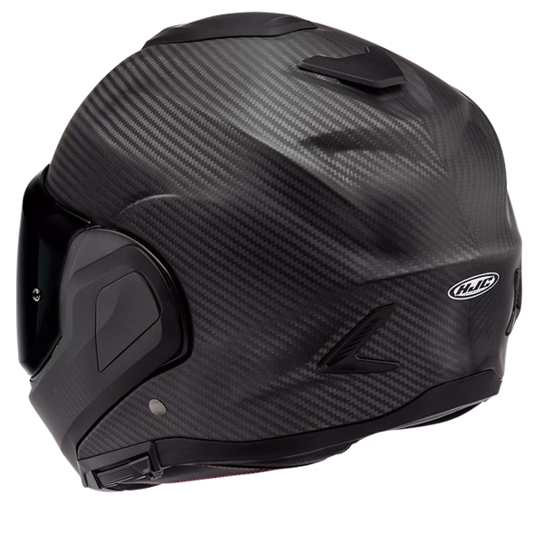 HJC preklopna motoristična čelada F100 CARBON SOLID Carbon/Črna Mat S