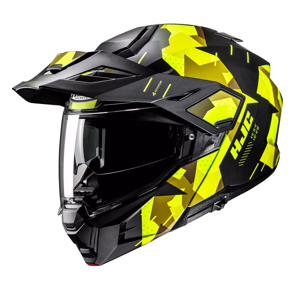 HJC preklopna motoristična čelada i80 ROKI MC3HSF Črna/Rumena L