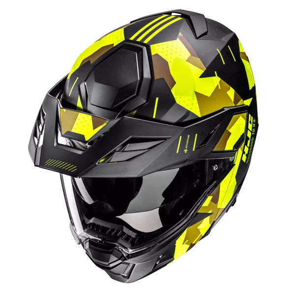 HJC preklopna motoristična čelada i80 ROKI MC3HSF Črna/Rumena XL
