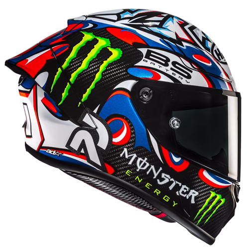 HJC integralna motoristična čelada RPHA 1-V2 carbon QUARTARARO LE MANS MC21 Modra/Bela/Črna/Zelena S