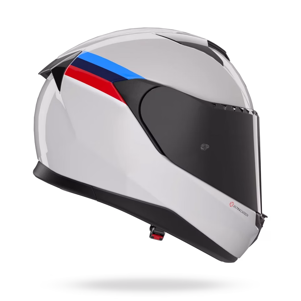 NOLAN integralna motoristična čelada X904 Ultra carbon GEMINI 351 Siva/Črna/Modra/Rdeča L