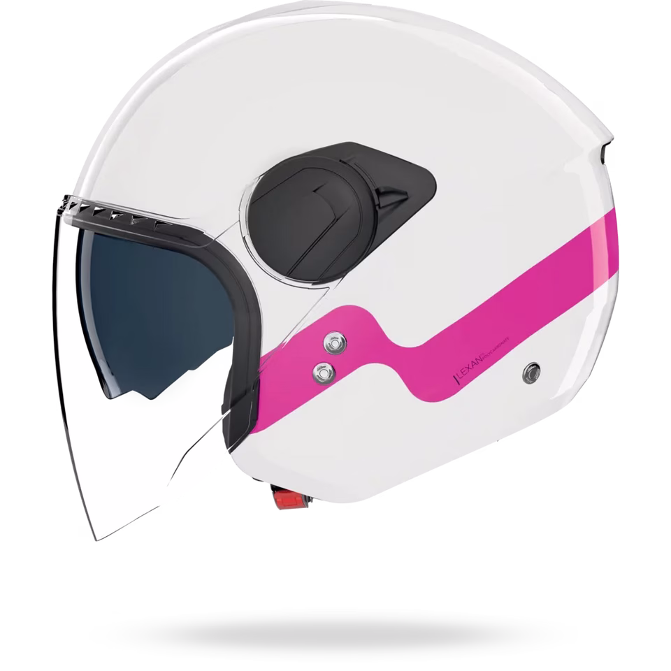 NOLAN jet motoristična čelada N20-2 visor ZEFIRO 342 Bela/Roza S