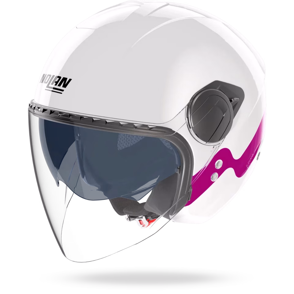 NOLAN jet motoristična čelada N20-2 visor ZEFIRO 342 Bela/Roza S