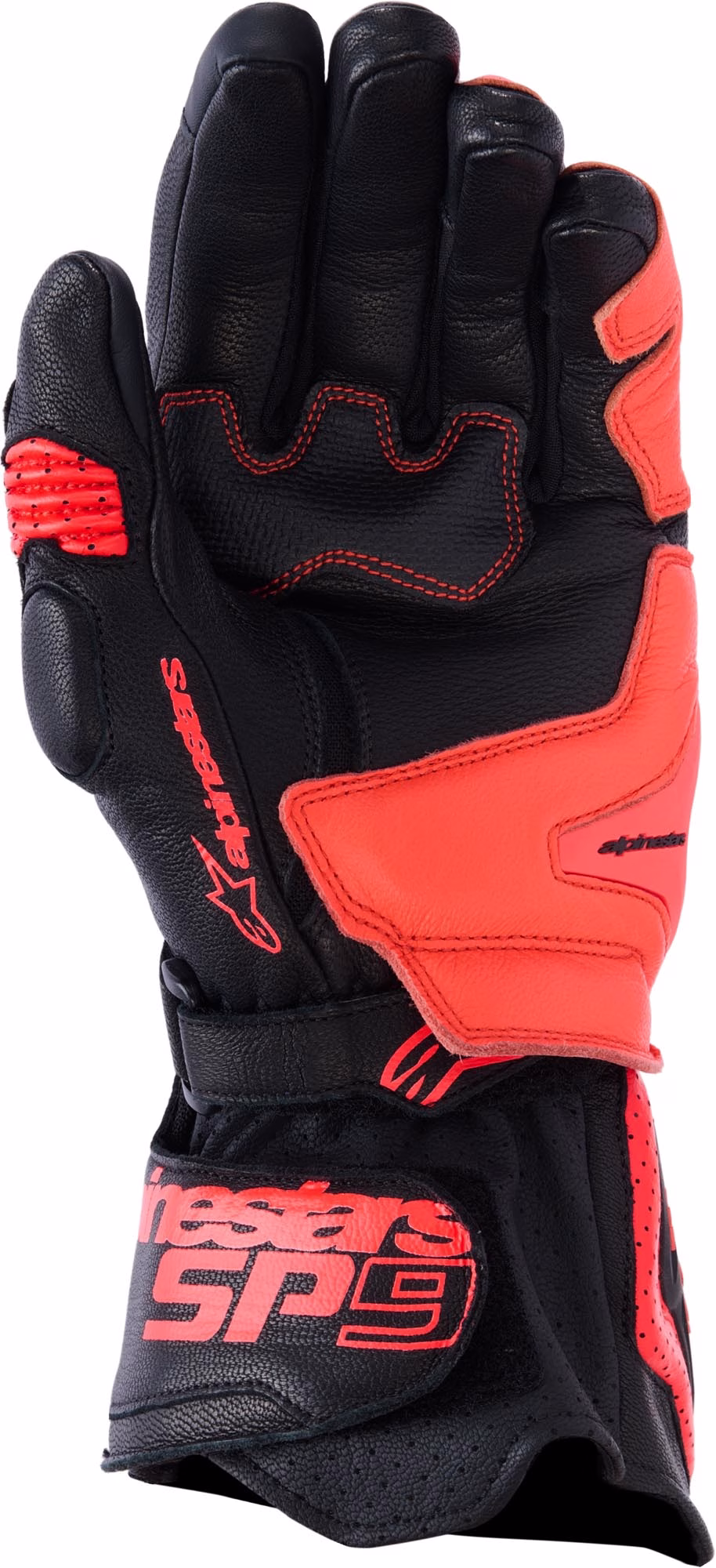 Alpinestars m. motoristične rokavice SP-9 Črna/Rdeča Fluo 2XL
