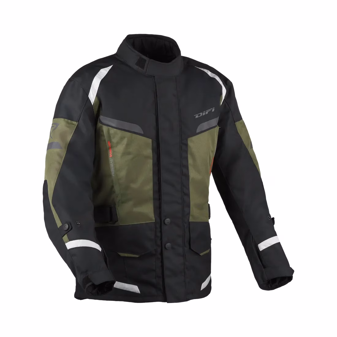 DIFI m. motoristična jakna HORIZON AeroTex Črna/Zelena 2XL