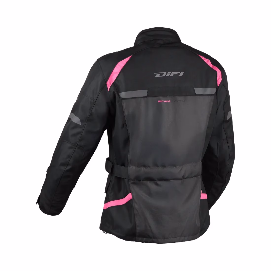 DIFI ž. motoristična jakna HORIZON AeroTex Črna/Siva/Roza 2XL