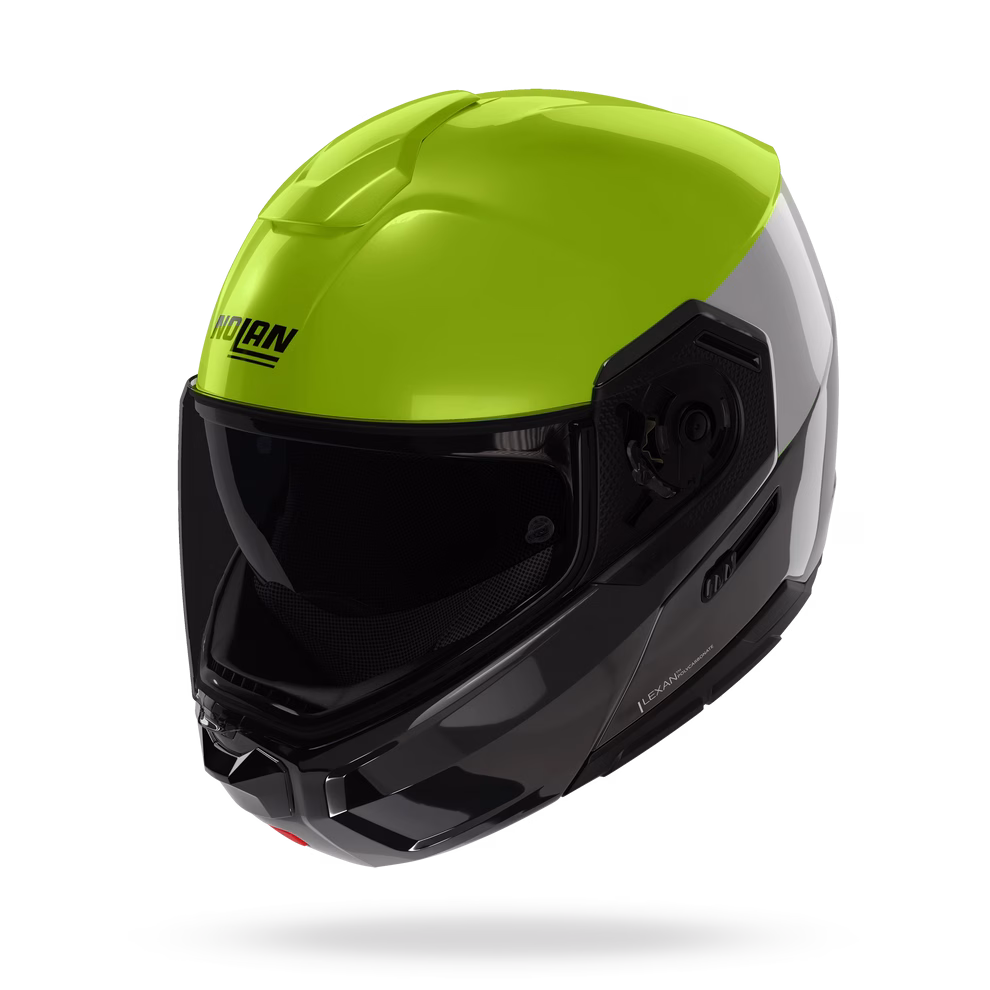 NOLAN preklopna motoristična čelada N90-3 Vernicatura Speciale 341 Črna/Rumena/Siva M