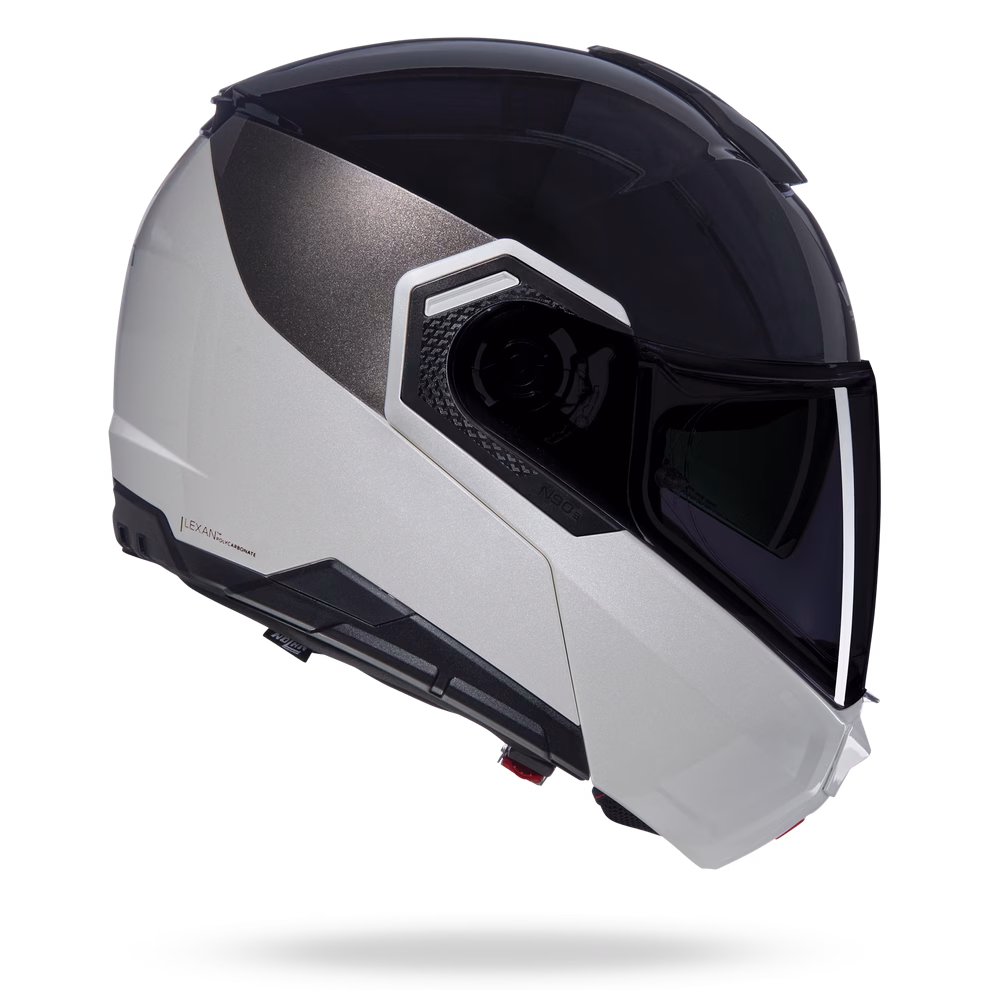 NOLAN preklopna motoristična čelada N90-3 Vernicatura Speciale 343 Črna/Bela/Siva L