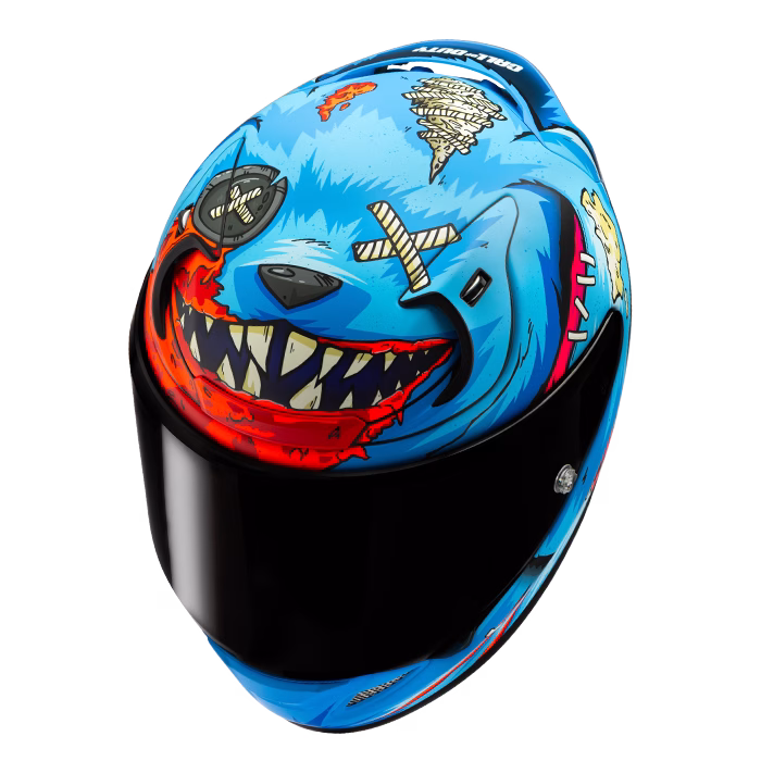 HJC integralna motoristična čelada RPHA 12 MISTER PEEKS COD MC21SF Modra/Rdeča/Beige XS