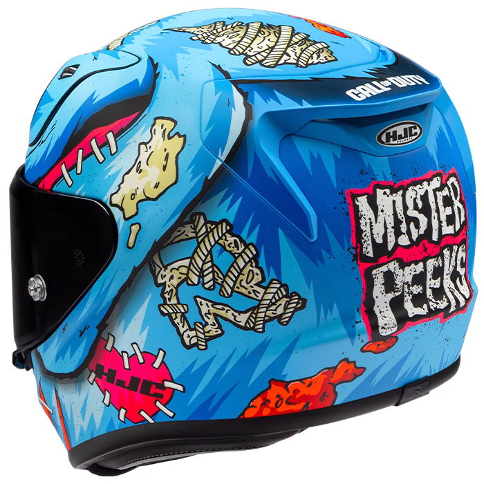 HJC integralna motoristična čelada RPHA 12 MISTER PEEKS COD MC21SF Modra/Rdeča/Beige L