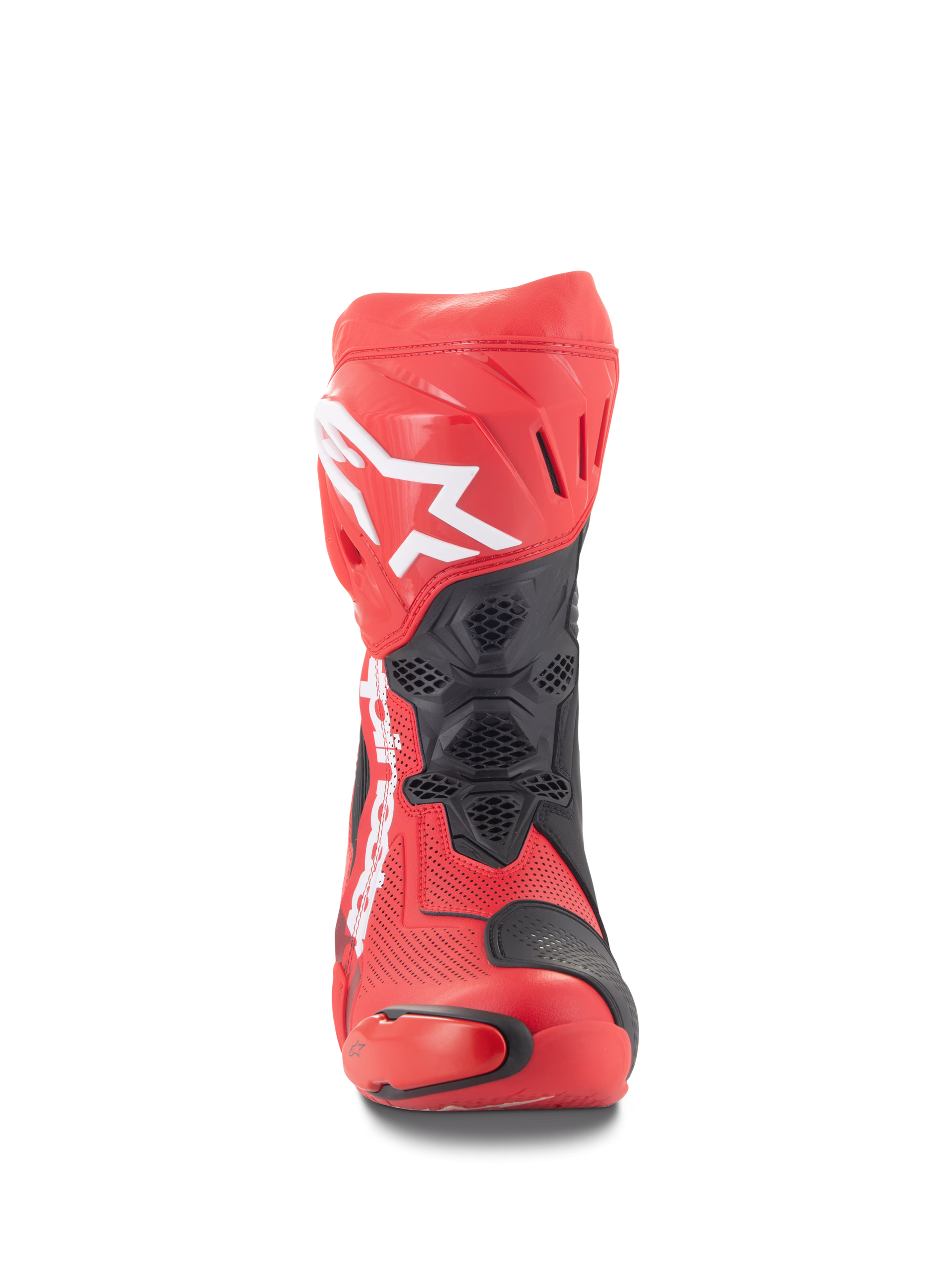 Alpinestars m. motoristični škornji SUPERTECH R perforirani Rdeča Fluo/Črna 41