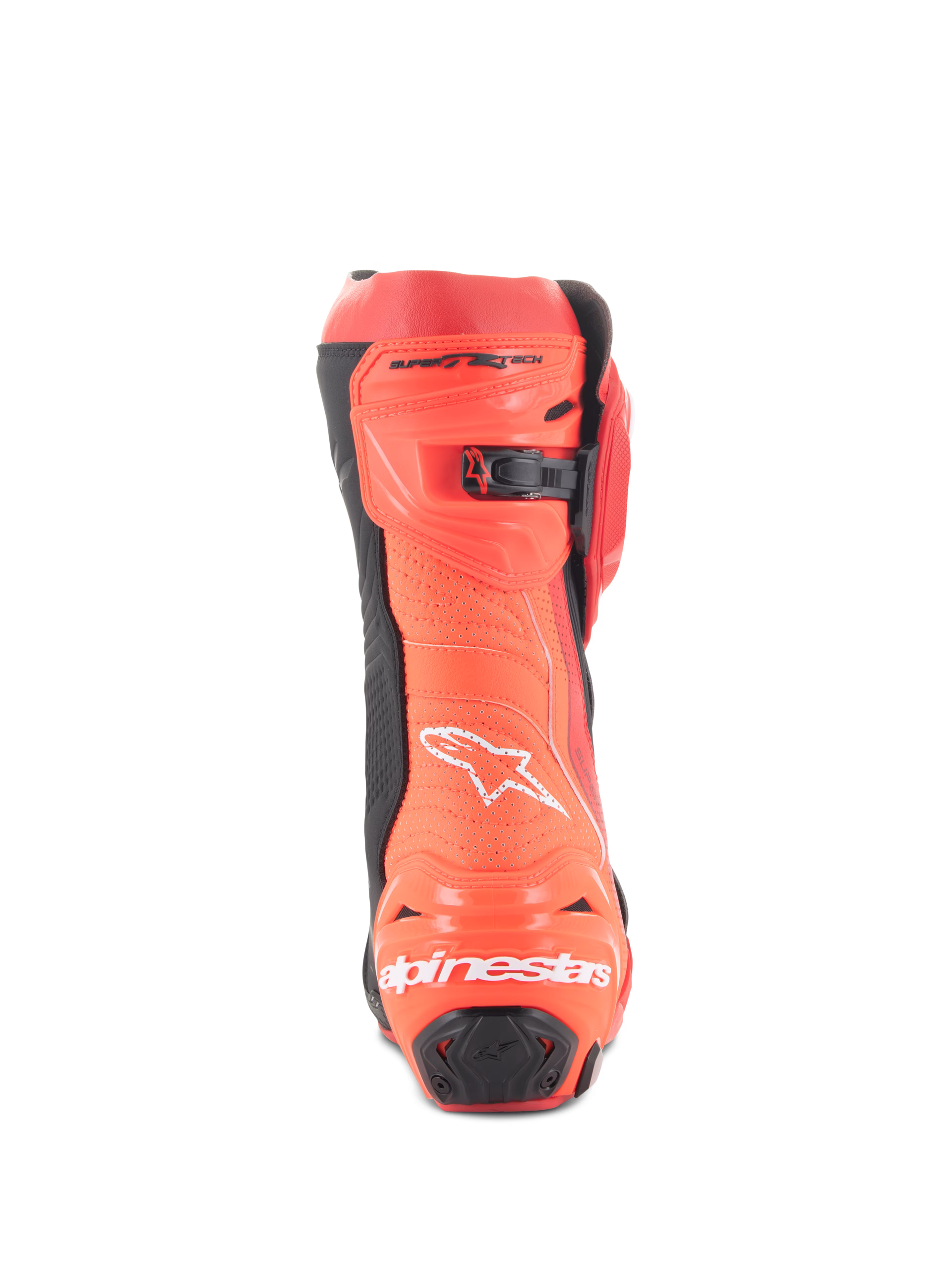 Alpinestars m. motoristični škornji SUPERTECH R perforirani Rdeča Fluo/Črna 47
