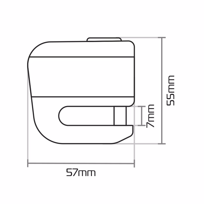OXFORD disk lock zaklep z alarmom SCOOT XA5