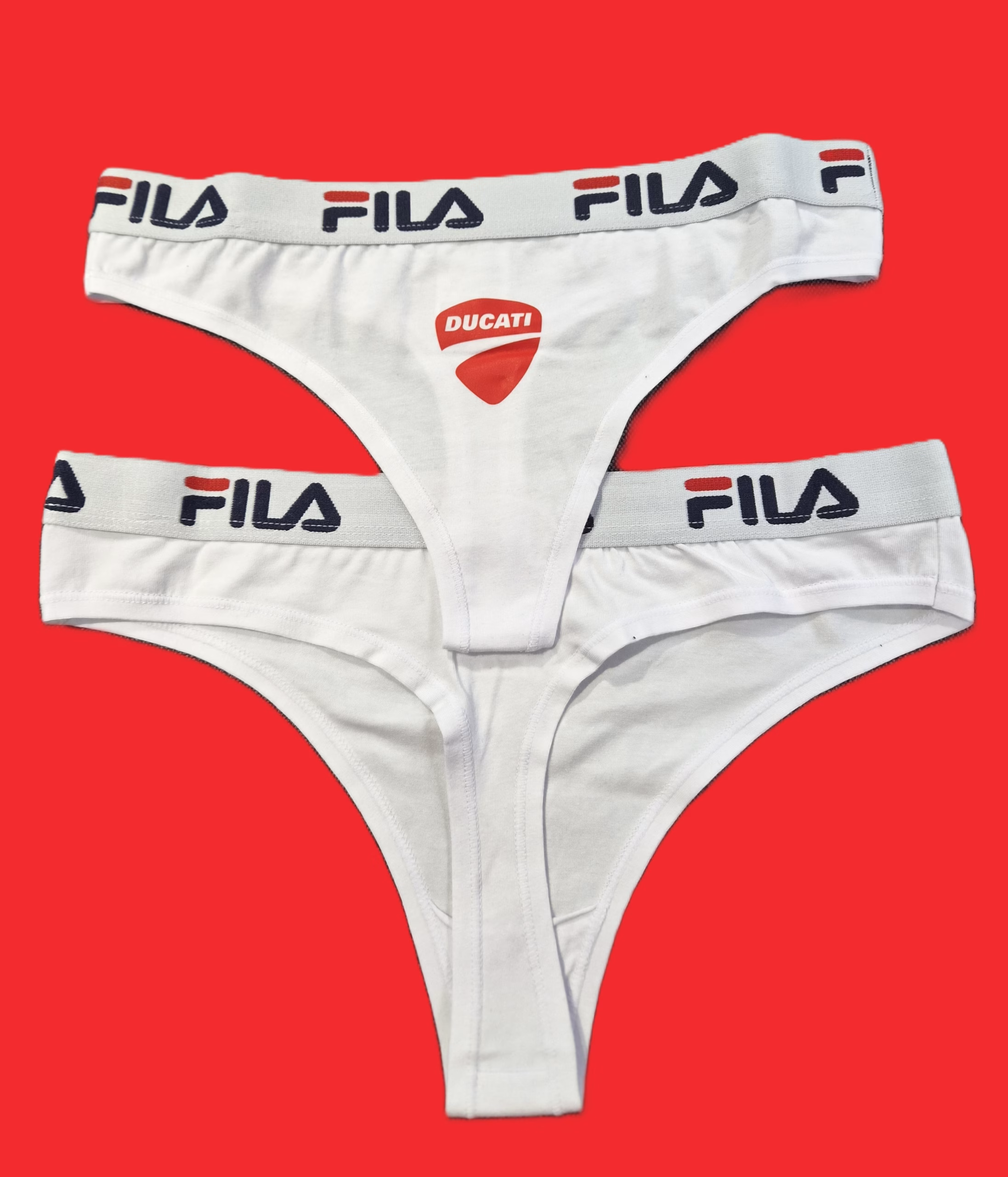 Ducati ž. Fila tangice Bela/Rdeča XS