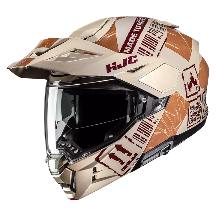 HJC preklopna motoristična čelada i80 REIGN MC13 Beige/Rjava/Temno Rjava M