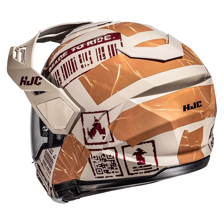 HJC preklopna motoristična čelada i80 REIGN MC13 Beige/Rjava/Temno Rjava XS